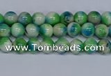 CMJ624 15.5 inches 4mm round rainbow jade beads wholesale