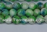 CMJ626 15.5 inches 8mm round rainbow jade beads wholesale