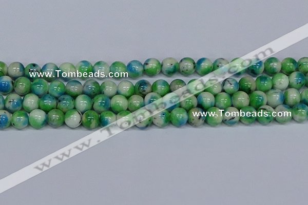 CMJ628 15.5 inches 12mm round rainbow jade beads wholesale