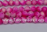 CMJ638 15.5 inches 4mm round rainbow jade beads wholesale