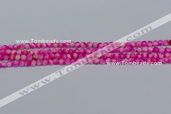 CMJ638 15.5 inches 4mm round rainbow jade beads wholesale