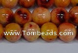 CMJ649 15.5 inches 12mm round rainbow jade beads wholesale