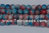 CMJ659 15.5 inches 4mm round rainbow jade beads wholesale