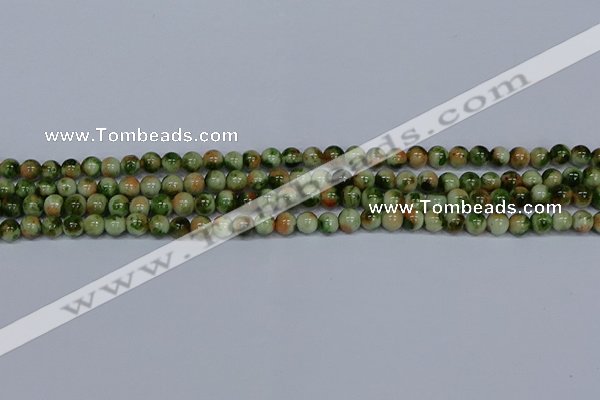 CMJ674 15.5 inches 6mm round rainbow jade beads wholesale