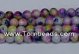 CMJ708 15.5 inches 4mm round rainbow jade beads wholesale