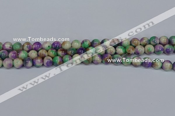 CMJ718 15.5 inches 10mm round rainbow jade beads wholesale