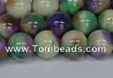 CMJ719 15.5 inches 12mm round rainbow jade beads wholesale