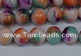 CMJ724 15.5 inches 8mm round rainbow jade beads wholesale