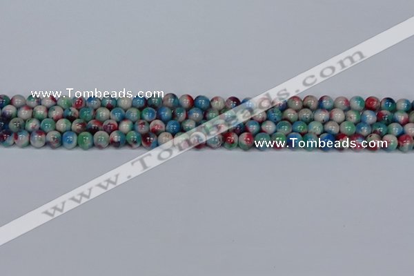 CMJ730 15.5 inches 6mm round rainbow jade beads wholesale