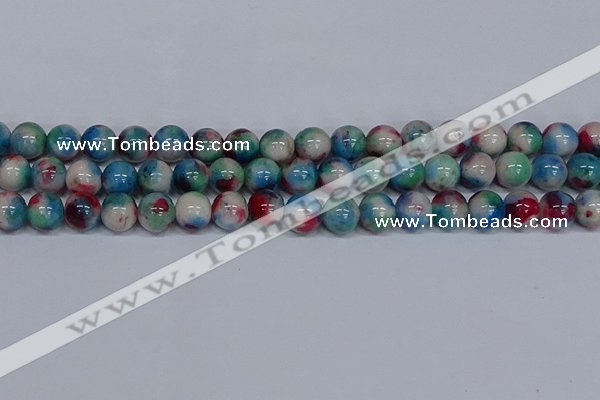 CMJ733 15.5 inches 12mm round rainbow jade beads wholesale