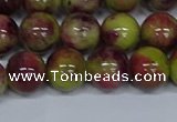 CMJ747 15.5 inches 12mm round rainbow jade beads wholesale