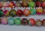 CMJ751 15.5 inches 6mm round rainbow jade beads wholesale