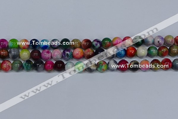 CMJ754 15.5 inches 12mm round rainbow jade beads wholesale