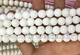 CMJ803 15.5 inches 10mm round matte Mashan jade beads wholesale