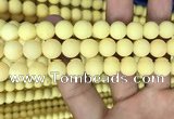 CMJ808 15.5 inches 10mm round matte Mashan jade beads wholesale