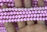 CMJ811 15.5 inches 6mm round matte Mashan jade beads wholesale