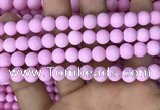 CMJ812 15.5 inches 8mm round matte Mashan jade beads wholesale