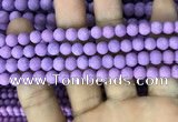 CMJ816 15.5 inches 6mm round matte Mashan jade beads wholesale