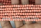 CMJ825 15.5 inches 4mm round matte Mashan jade beads wholesale