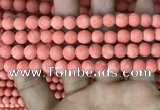 CMJ827 15.5 inches 8mm round matte Mashan jade beads wholesale