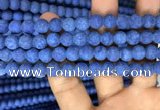 CMJ847 15.5 inches 8mm round matte Mashan jade beads wholesale