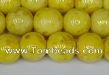 CMJ907 15.5 inches 8mm round Mashan jade beads wholesale