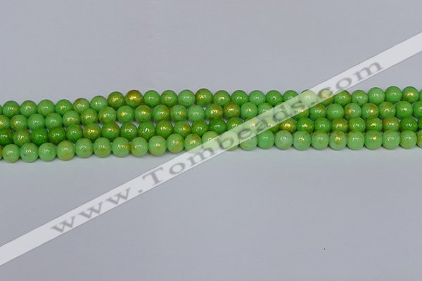 CMJ975 15.5 inches 4mm round Mashan jade beads wholesale