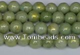 CMJ980 15.5 inches 4mm round Mashan jade beads wholesale