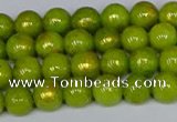 CMJ985 15.5 inches 4mm round Mashan jade beads wholesale