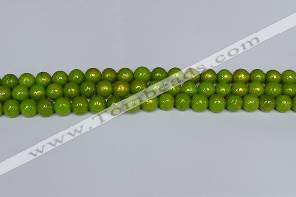 CMJ986 15.5 inches 6mm round Mashan jade beads wholesale