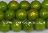 CMJ987 15.5 inches 8mm round Mashan jade beads wholesale