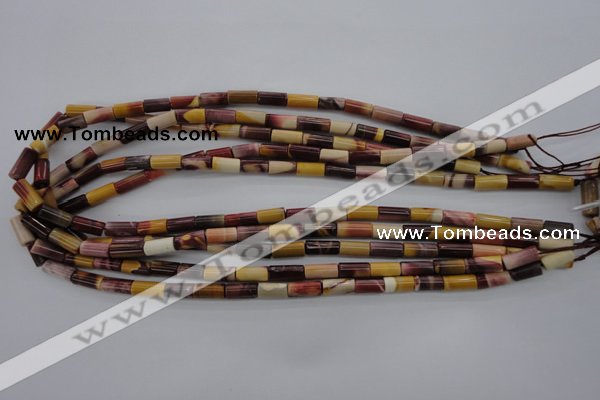 CMK104 15.5 inches 6*11mm tube mookaite beads wholesale