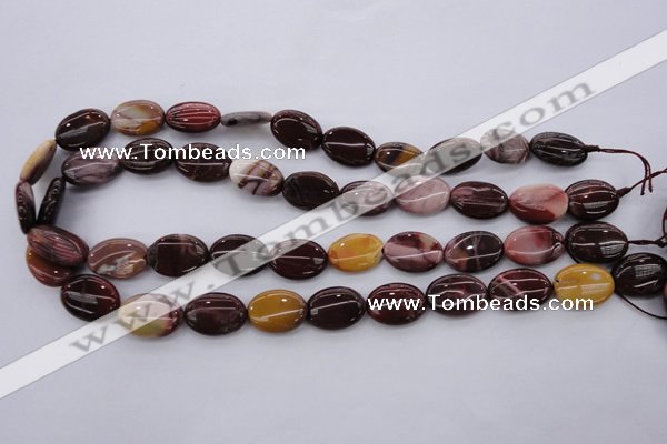 CMK141 15.5 inches 13*18mm oval mookaite beads wholesale