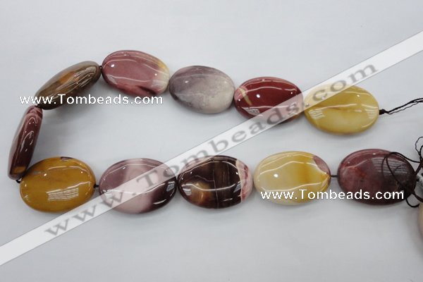 CMK144 15.5 inches 25*35mm oval mookaite beads wholesale