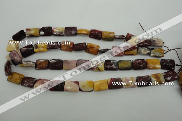 CMK150 15.5 inches 12*16mm faceted rectangle mookaite beads wholesale
