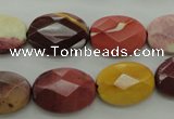 CMK155 15.5 inches 13*18mm faceted oval mookaite beads wholesale