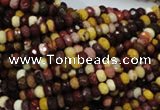 CMK19 15.5 inches 4*6mm faceted rondelle mookaite beads wholesale