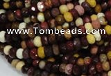 CMK20 15.5 inches 6*8mm faceted rondelle mookaite beads wholesale