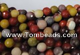 CMK211 15.5 inches 6mm faceted round mookaite gemstone beads