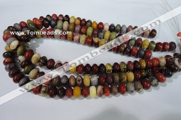 CMK222 15.5 inches 8*12mm rondelle mookaite gemstone beads