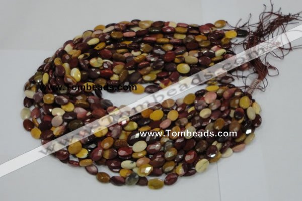 CMK23 15.5 inches 10*14mm faceted oval mookaite beads wholesale