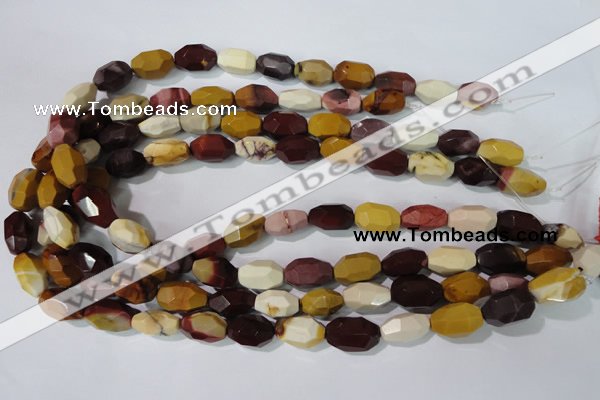 CMK233 15.5 inches 10*18mm faceted nuggets mookaite gemstone beads