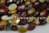 CMK24 15.5 inches 12*16mm faceted oval mookaite beads wholesale