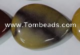 CMK255 15.5 inches 30*40mm flat teardrop mookaite gemstone beads