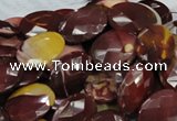 CMK26 15.5 inches 18*25mm faceted oval mookaite beads wholesale