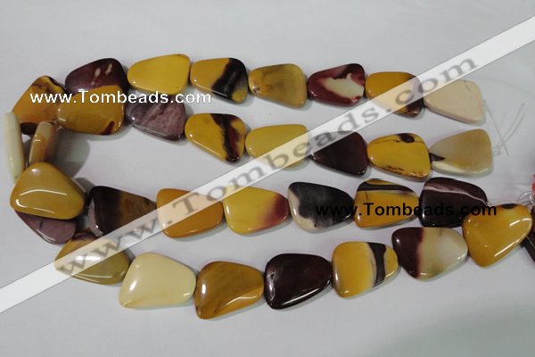 CMK282 15.5 inches 18*25mm trapezoid mookaite gemstone beads