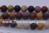 CMK291 15.5 inches 6mm round matte mookaite beads wholesale