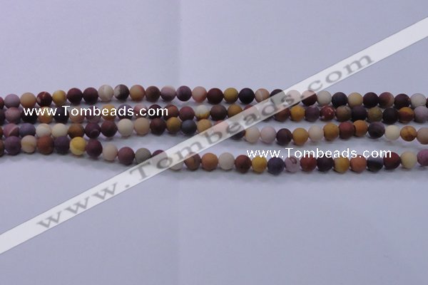 CMK291 15.5 inches 6mm round matte mookaite beads wholesale