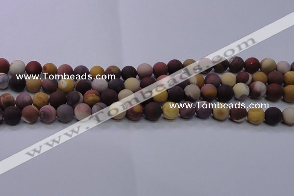 CMK293 15.5 inches 10mm round matte mookaite beads wholesale