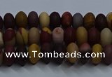 CMK301 15.5 inches 5*8mm rondelle matte mookaite beads wholesale